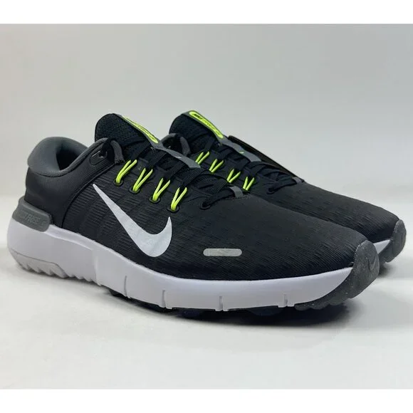 Nike Free Golf Next Nature Mens Wide Width Black Golf Shoes Spikeless FQ7875-001 - Picture 2 of 9